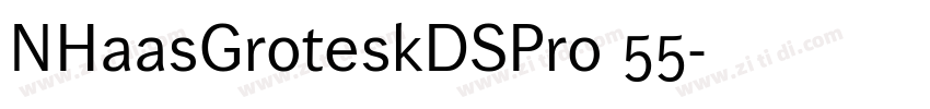 NHaasGroteskDSPro 55字体转换